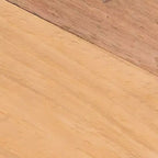 Baxton Studio Terah Repose-pieds en teck marron naturel : Rond, Solide, Aucun assemblage requis