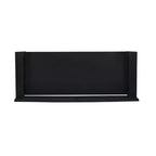 Banc de rangement rembourré en similicuir et bois massif Linon 44,5 po Carlton Noir : Ottoman d'entrée, Organisateur de chaussures