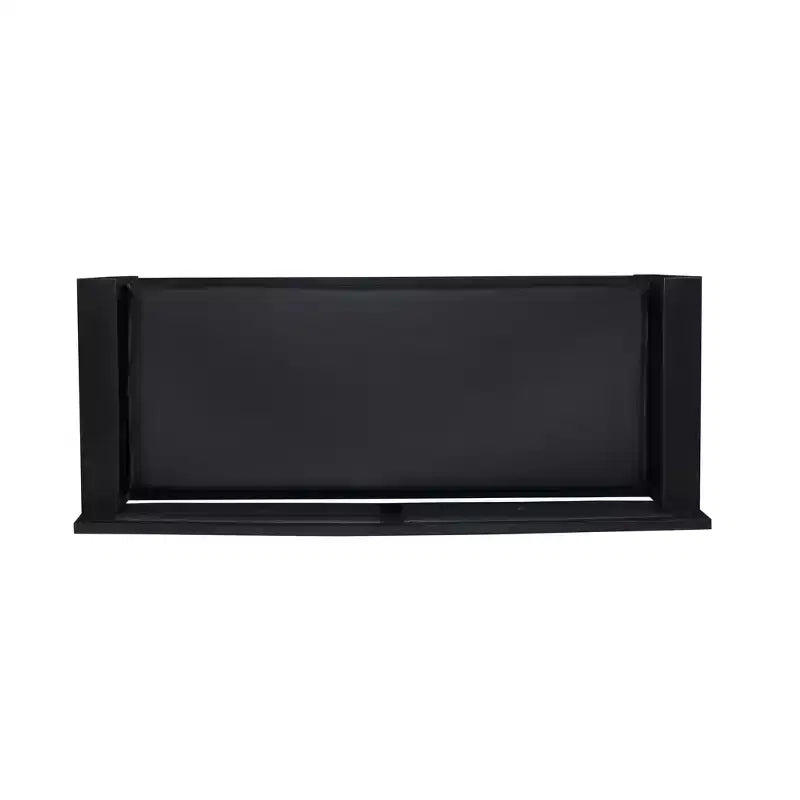 Banc de rangement rembourré en similicuir et bois massif Linon 44,5 po Carlton Noir : Ottoman d'entrée, Organisateur de chaussures