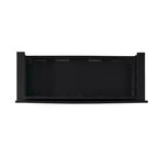 Banc de rangement rembourré en similicuir et bois massif Linon 44,5 po Carlton Noir : Ottoman d'entrée, Organisateur de chaussures