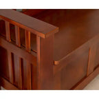 Linon 50" Shayla Banc de Rangement en Bois Massif avec Siège Fini et Divisé Noyer : Meubles d'entrée, Organisateur de Chaussures
