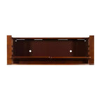 Linon 50" Shayla Banc de Rangement en Bois Massif avec Siège Fini et Divisé Noyer : Meubles d'entrée, Organisateur de Chaussures