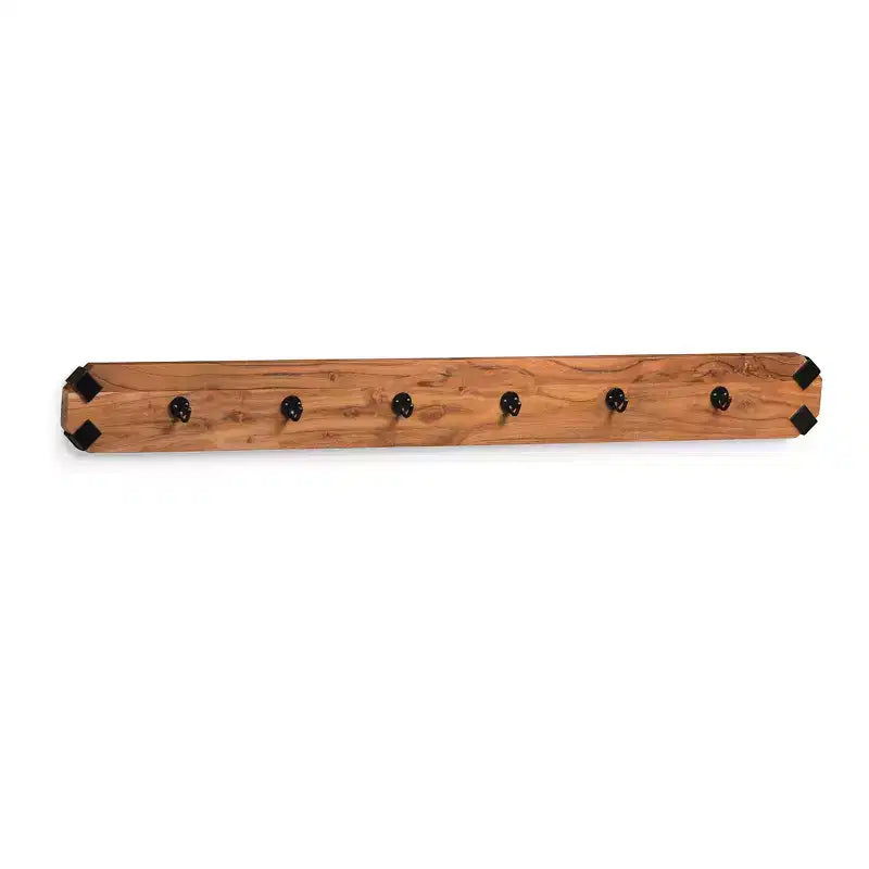 Banc en bois à bords francs Ryegate de 48 po avec crochets muraux – Meubles Alaterre : Cadre en métal industriel, ensemble d’entrée de 2 pièces