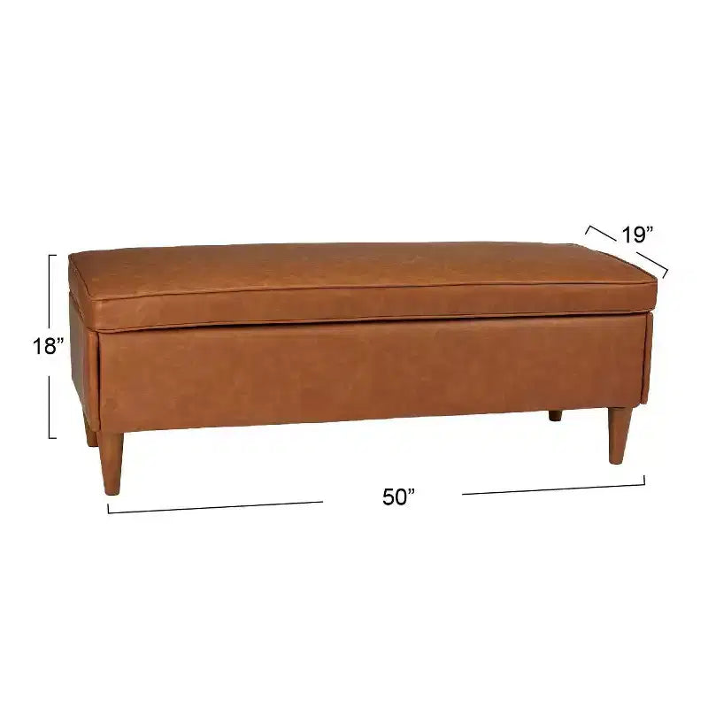 Banc de rangement Atley Storied Home Marron