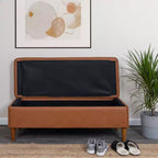 Banc de rangement Atley Storied Home Marron