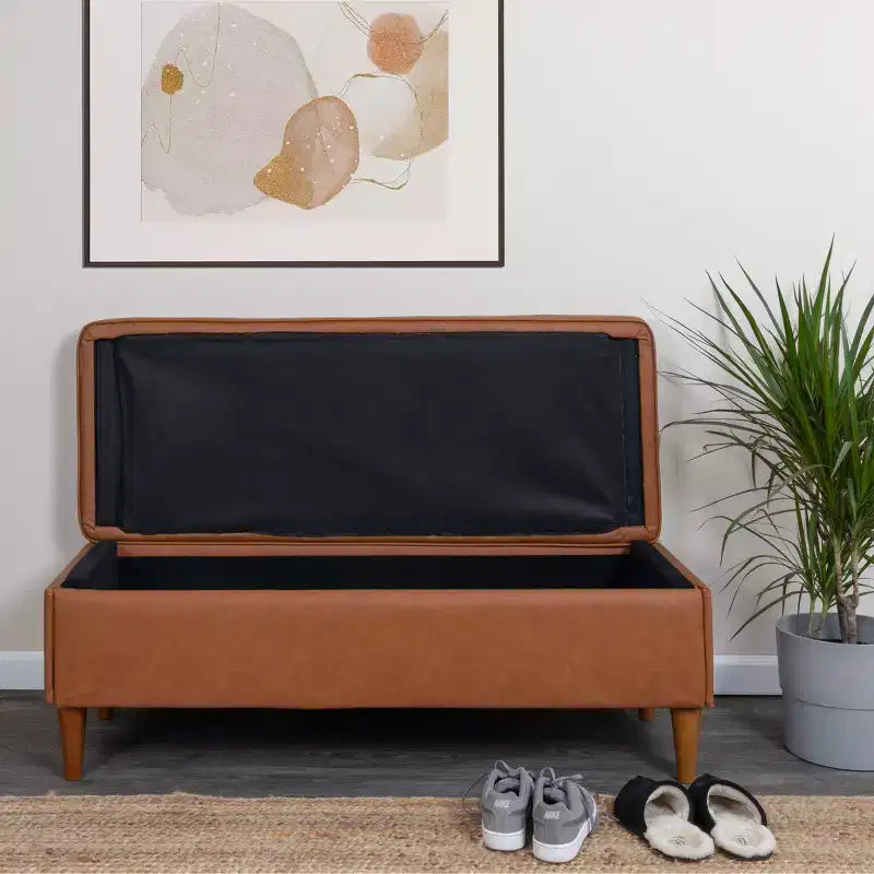Banc de rangement Atley Storied Home Marron