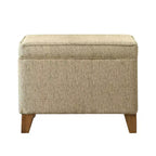Pouffe de rangement marron - HomePop