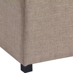 Pouf Morgan Storage Cube Marron - Finch : Siège rembourré, Coussin amovible, Structure en bois
