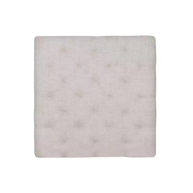 Pouf de rangement carré Linon Madeleine, naturel