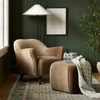 Pouf carré en velours marron clair - Threshold™ conçu avec Studio McGee