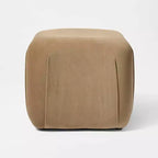 Pouf carré en velours marron clair - Threshold™ conçu avec Studio McGee