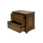 Classeur latéral en bois traditionnel Porter Marron - Martin Furniture : 2 tiroirs, aucun assemblage requis, 34"L x 22"P x 30"H