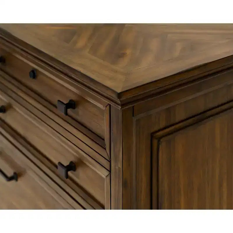 Classeur latéral en bois traditionnel Porter Marron - Martin Furniture : 2 tiroirs, aucun assemblage requis, 34"L x 22"P x 30"H
