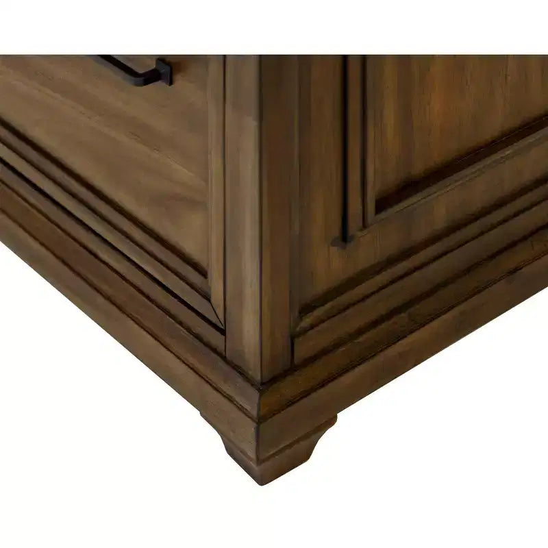 Classeur latéral en bois traditionnel Porter Marron - Martin Furniture : 2 tiroirs, aucun assemblage requis, 34"L x 22"P x 30"H