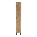 24/7 Shop At Home 70.35" Kimmo Bibliothèque Mid-Century Moderne à Étagères Ouvertes et 2 Tiroirs Chêne Clair : Rangement Vertical, Composite Bois MDF