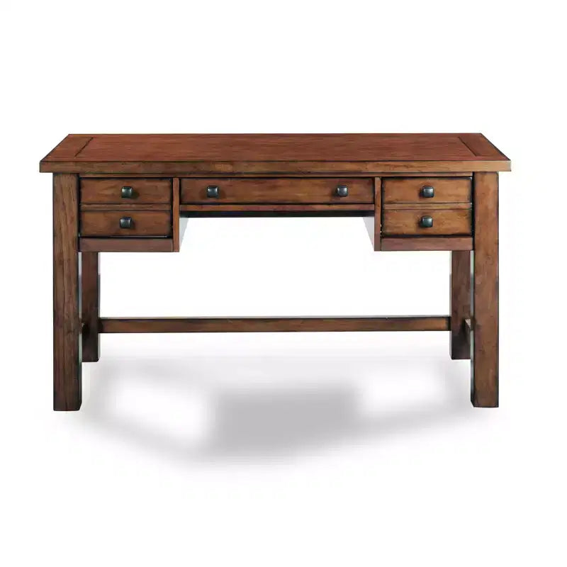 Bureau de direction Tahoe - Érable vieilli - Home Styles : Milieu du siècle moderne, cadre en bois dur, tiroirs de rangement