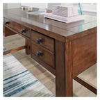 Bureau de direction Tahoe - Érable vieilli - Home Styles : Milieu du siècle moderne, cadre en bois dur, tiroirs de rangement