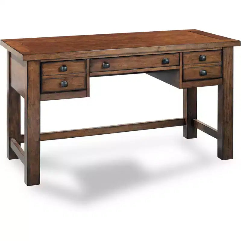 Bureau de direction Tahoe - Érable vieilli - Home Styles : Milieu du siècle moderne, cadre en bois dur, tiroirs de rangement