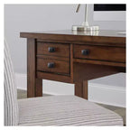 Bureau de direction Tahoe - Érable vieilli - Home Styles : Milieu du siècle moderne, cadre en bois dur, tiroirs de rangement