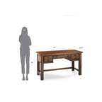 Bureau de direction Tahoe - Érable vieilli - Home Styles : Milieu du siècle moderne, cadre en bois dur, tiroirs de rangement