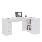 Bureau d'Angle Mayne Blanc - Polifurniture