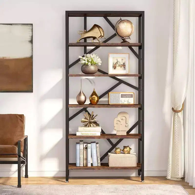 LITTLE TREE Étagère à 6 niveaux de 180 cm, marron rustique