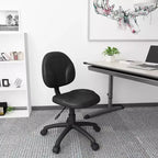 Chaise de bureau Boss Products Diamond noire : rembourrée, pivotante, réglable en hauteur, structure métallique, pieds en nylon