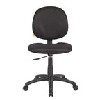 Chaise de bureau Boss Products Diamond noire : rembourrée, pivotante, réglable en hauteur, structure métallique, pieds en nylon