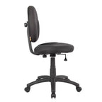 Chaise de bureau Boss Products Diamond noire : rembourrée, pivotante, réglable en hauteur, structure métallique, pieds en nylon