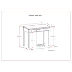 WyndenHall Fabian Petit bureau Noyer chaud marron