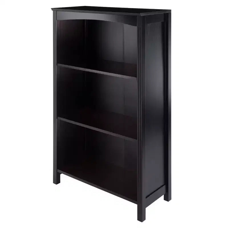 42.99" Terrace 4 Tier Bookshelf Espresso Brown - Winsome: Mid-Century Modern, Fixed Shelves