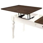 Bureau Joanna Lift Top Ivoire/Moka - Steve Silver Co. : Style Ferme, Hauteur Réglable avec Tiroir