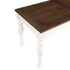 Bureau Joanna Lift Top Ivoire/Moka - Steve Silver Co. : Style Ferme, Hauteur Réglable avec Tiroir