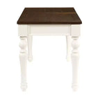 Bureau Joanna Lift Top Ivoire/Moka - Steve Silver Co. : Style Ferme, Hauteur Réglable avec Tiroir