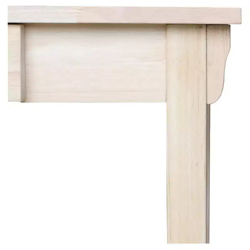 Bureau International Concepts Mission avec tiroir inachevé : poste de travail de bureau en bois franc de style Mid-Century Modern