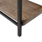 Wells Desk Gris : Madison Park Style Industriel Oakham avec Étagères Latérales et Grand Plan de Travail