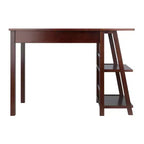Bureau Aldric Noyer - Winsome : Bureau à domicile, étagères latérales, table d'étude