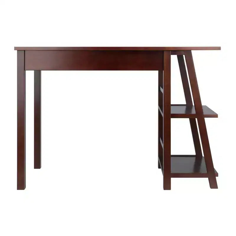 Bureau Aldric Noyer - Winsome : Bureau à domicile, étagères latérales, table d'étude