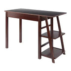 Bureau Aldric Noyer - Winsome : Bureau à domicile, étagères latérales, table d'étude