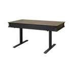 Kingston Bureau assis-debout électronique en bois traditionnel marron foncé - Martin Furniture : Hauteur réglable, Collection Hartford