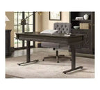 Kingston Bureau assis-debout électronique en bois traditionnel marron foncé - Martin Furniture : Hauteur réglable, Collection Hartford