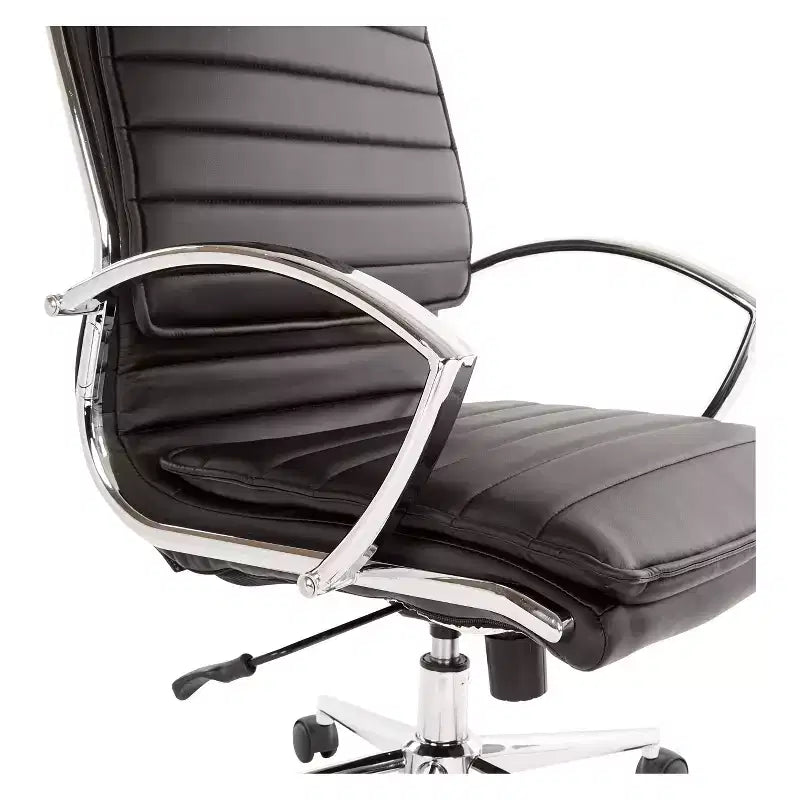 Chaise de bureau mi-hauteur en similicuir avec inclinaison verrouillable et soutien lombaire - OSP Home Furnishings