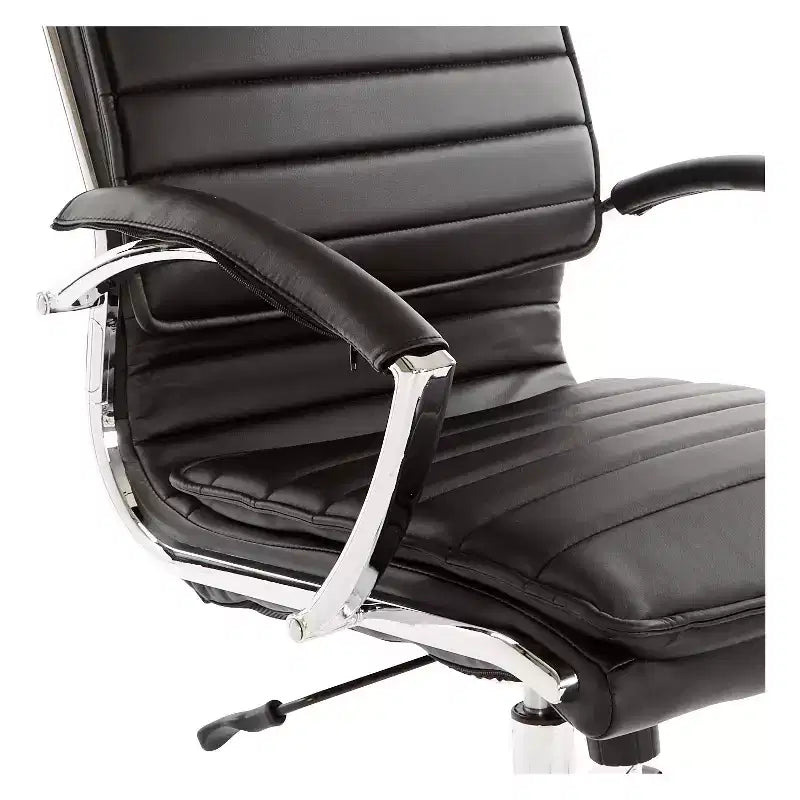 Chaise de bureau mi-hauteur en similicuir avec inclinaison verrouillable et soutien lombaire - OSP Home Furnishings