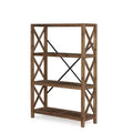 Boraam 71" Elinor Bookcase Natural/Black