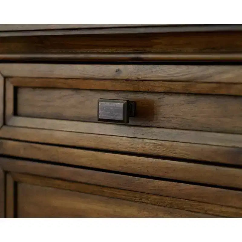 Bureau d'ordinateur traditionnel en bois Porter marron - Martin Furniture