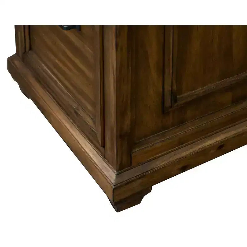 Bureau d'ordinateur traditionnel en bois Porter marron - Martin Furniture
