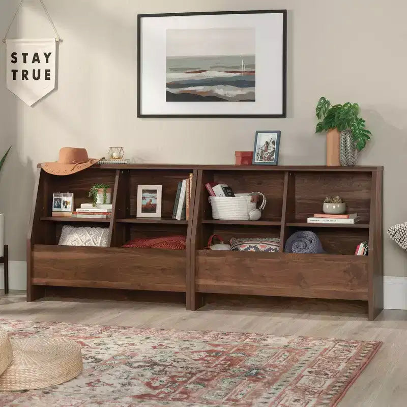 Sauder 32,2" Meuble de Rangement pour Pied de Lit Willow Place Grand Noyer