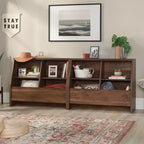 Sauder 32,2" Meuble de Rangement pour Pied de Lit Willow Place Grand Noyer