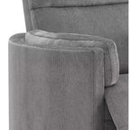 Fauteuil à assise active 40" Sagen en chenille anthracite - Acme Furniture : Fauteuil inclinable planeur moelleux, aucun assemblage requis