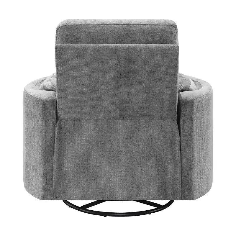 Fauteuil à assise active 40" Sagen en chenille anthracite - Acme Furniture : Fauteuil inclinable planeur moelleux, aucun assemblage requis